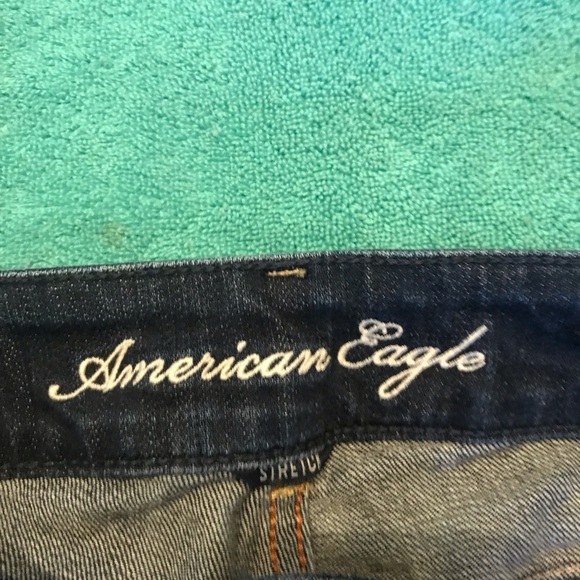 American Eagle dark-wash mid-rise Bootcut Jeans size 8 - Picture 7 of 7